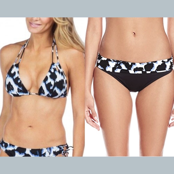 NEW 2PC La Blanca 'The Shadow'‎ Triangle Top + Bikini Bottom [SZ 6 ] - Picture 1 of 10